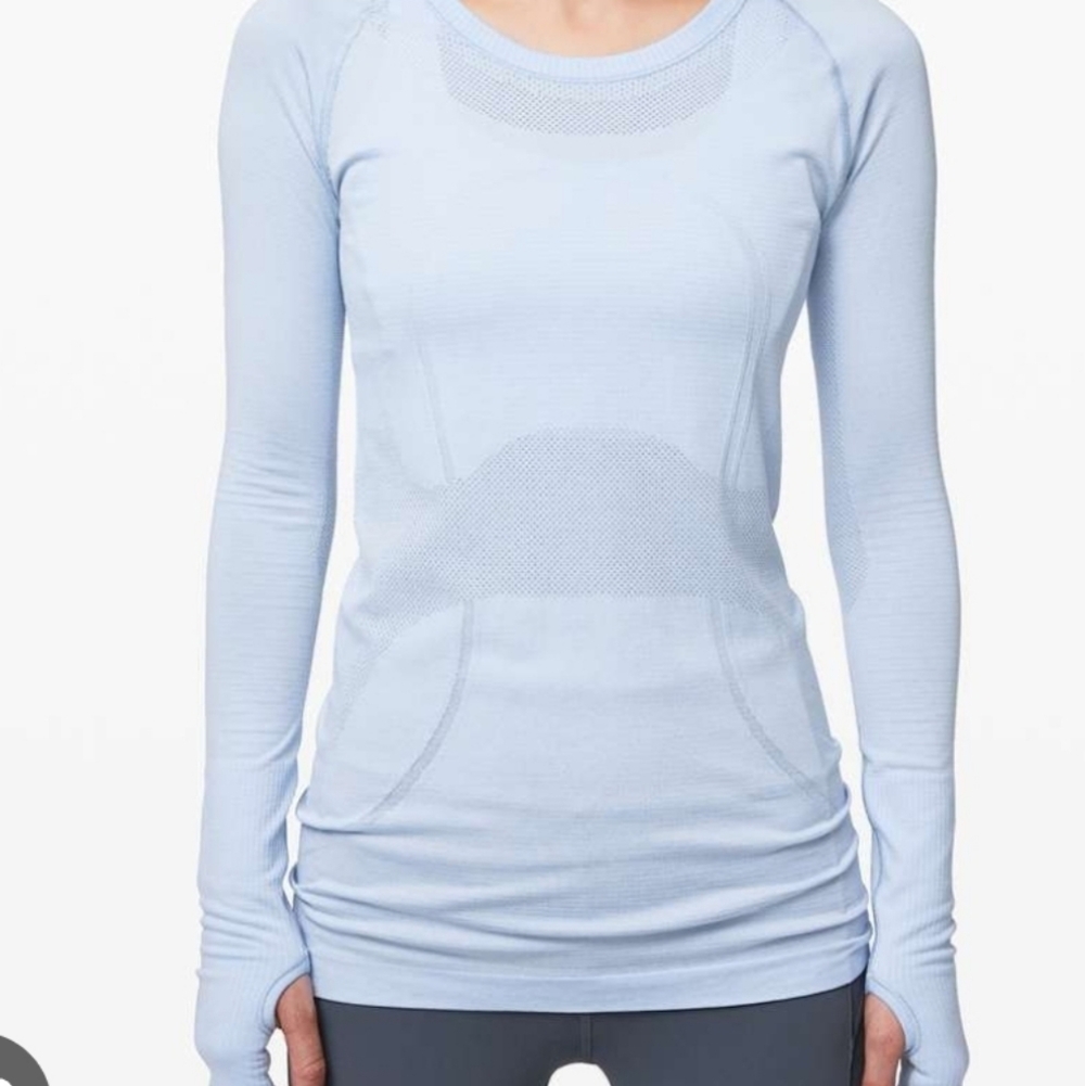 Lululemon S4 Light Green Long Sleeve Swiftly Tech Crew Gr8 For Layering